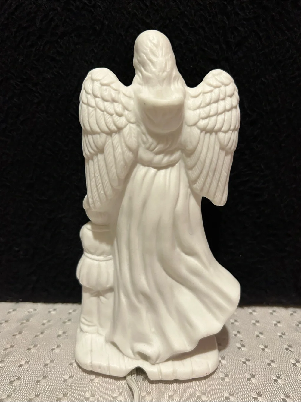 Vintage Porcelain Angel with Child Figurine Statue 7.5